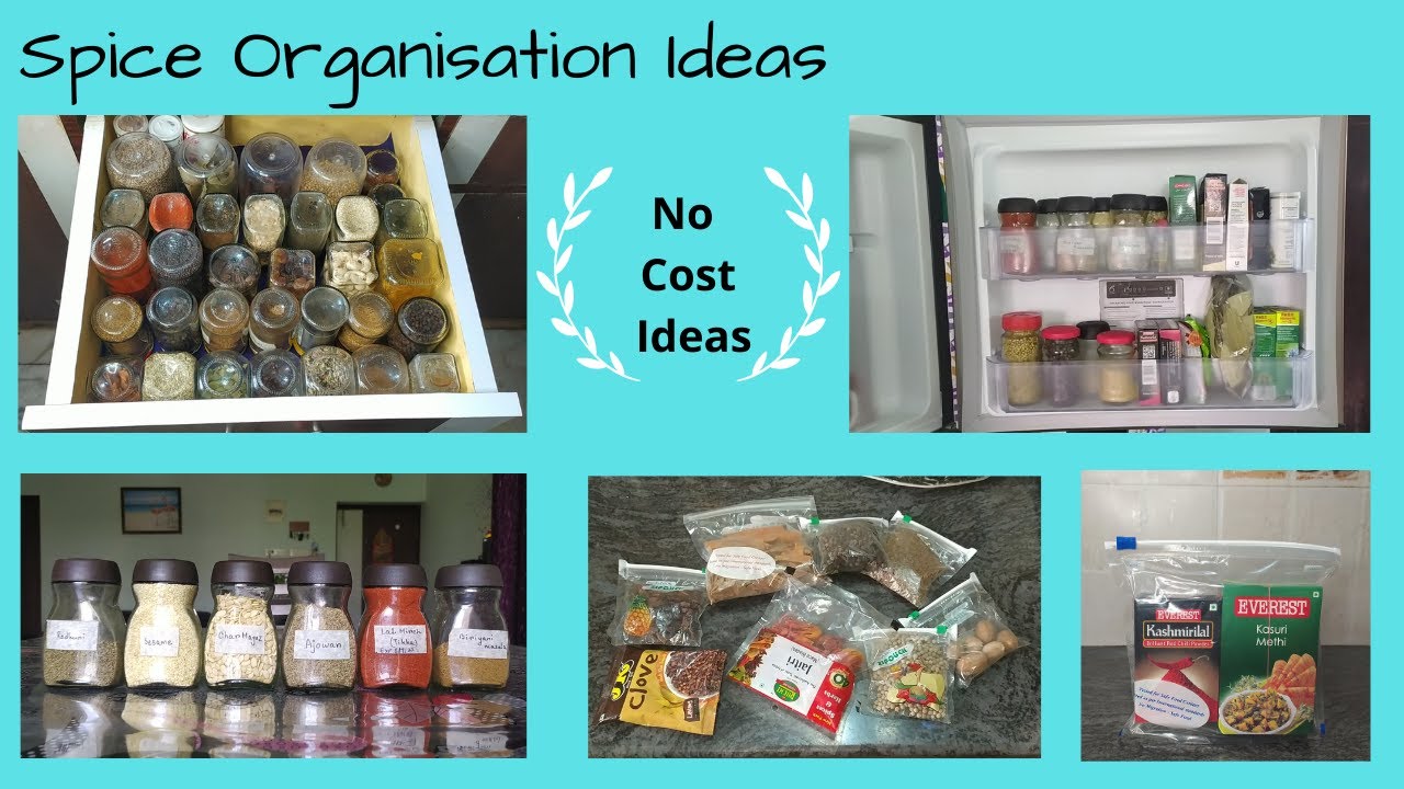 No Cost Rental Kitchen Organization | Space Saving Spice Organization Ideas | ZeroCostSPICEStorage