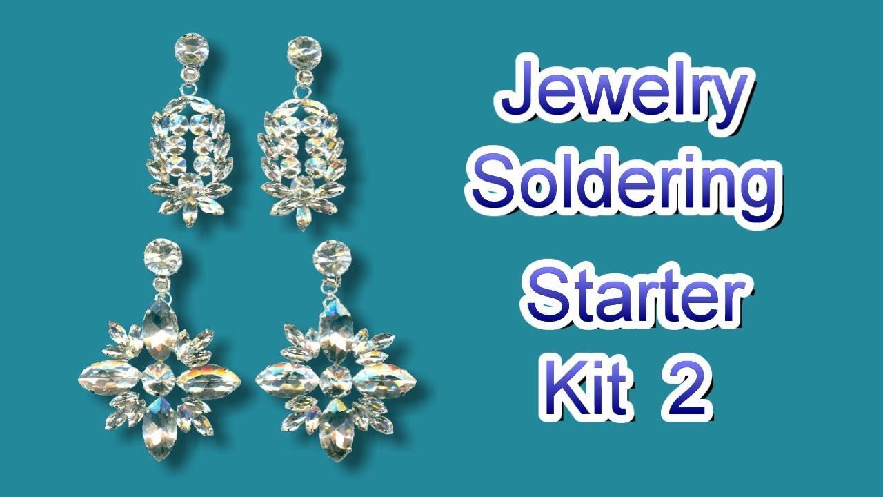 Jewelry Soldering Starter Kit 2 - Rhinestone Earrings
