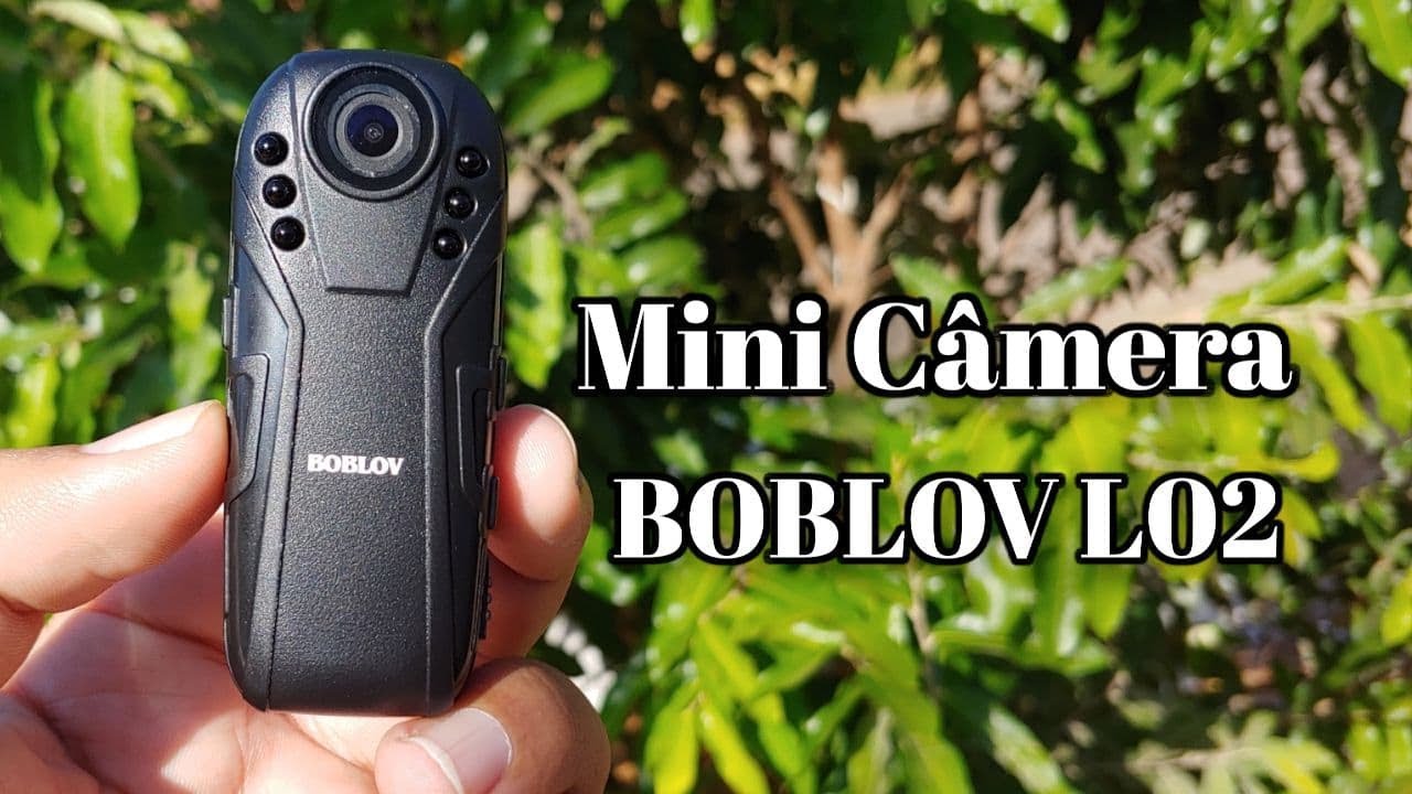 MINI CÂMERA BOBLOV L02 9 HORAS DE BATERIA!!!