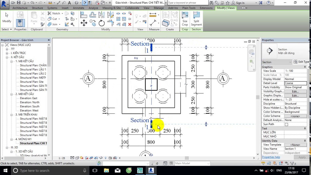 Revit Structure - Bài 5 Triển khai chi tiết thép móng M1 (Phần 1)