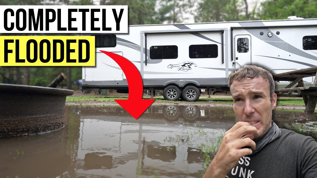 Our Campsite is UNDER WATER // RVing Tahquamenon Falls, MI