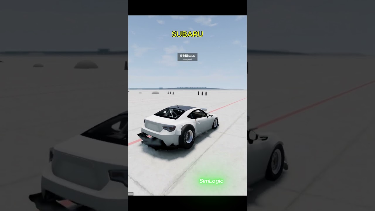 BMW vs. Audi vs. Subaru: Wall Crash  