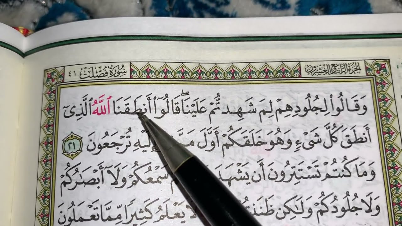 كيف نطبق قواعد التجويد عند قراءة سورة فصلت ج٣