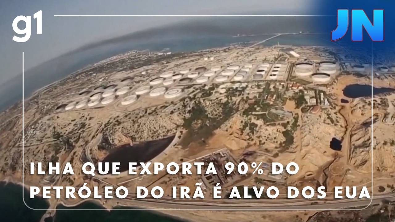 Jornal Nacional: Ilha que exporta 90% do petróleo do Irã é alvo dos EUA
