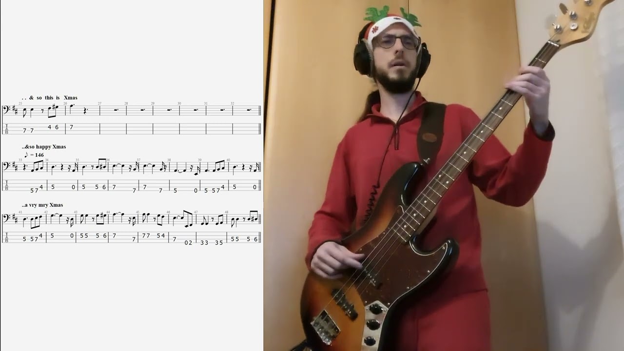 John Lennon - Happy Xmas (War Is Over) [Bass Cover + Tab]