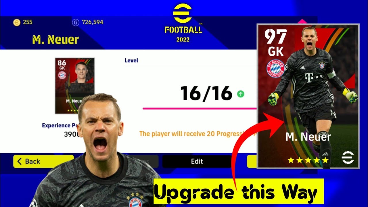 Neuer Max Level in Pes 2022 | Max Rating Upgrade | eFootball 2022 Mobile
