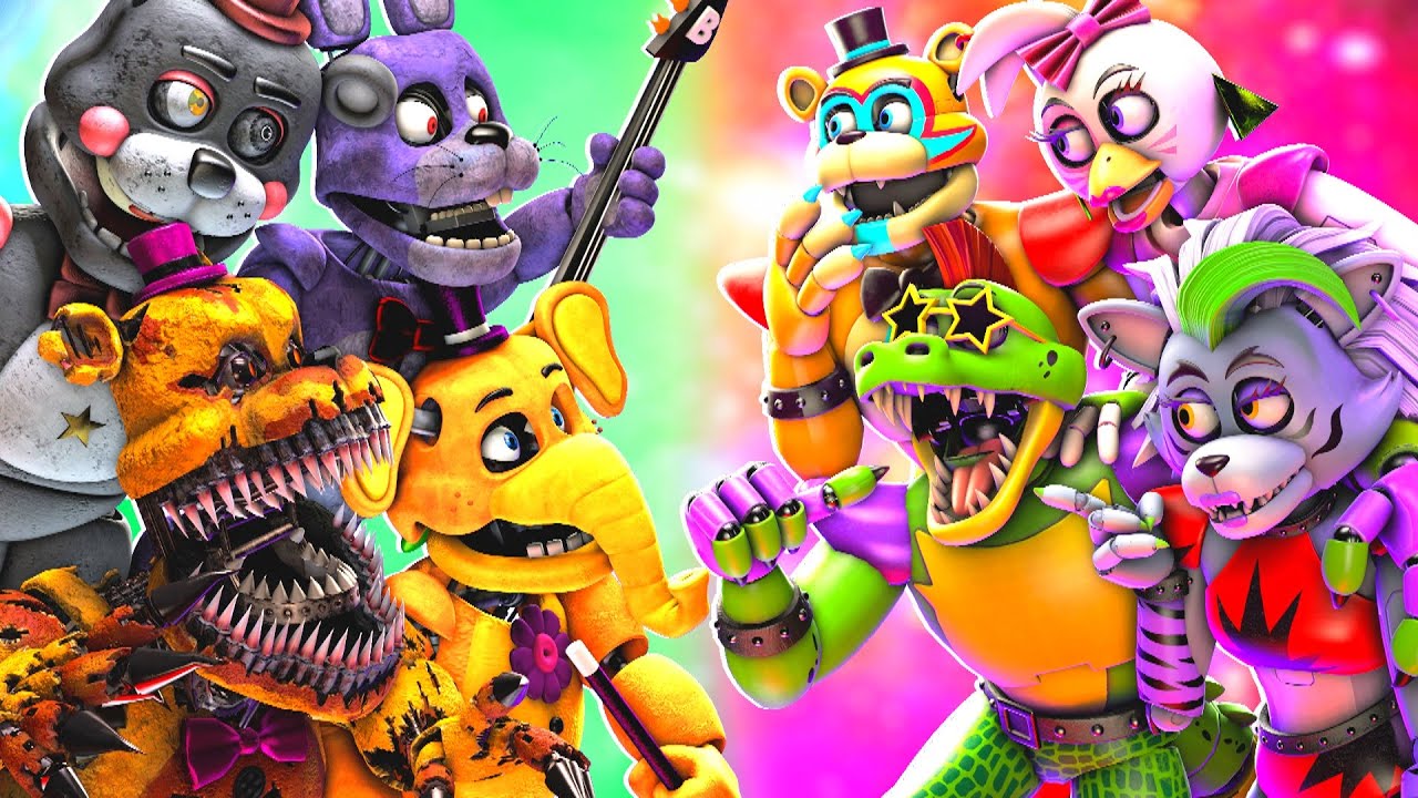 [SFM FNaF] Top 10 FNaF SECURITY BREACH vs Fight Animations