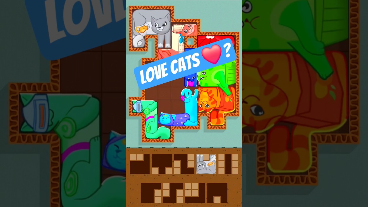 Puzzle Cats Challenge I am Cat Game #1million #shorts #catpuzzlegame #games