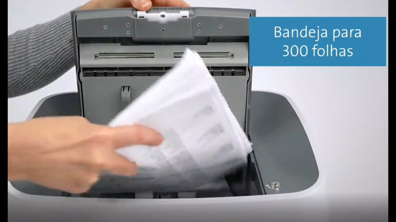 Fragmentadora de Papel Automática 300 folhas Dahle 35314 Uso contínuo super rápida