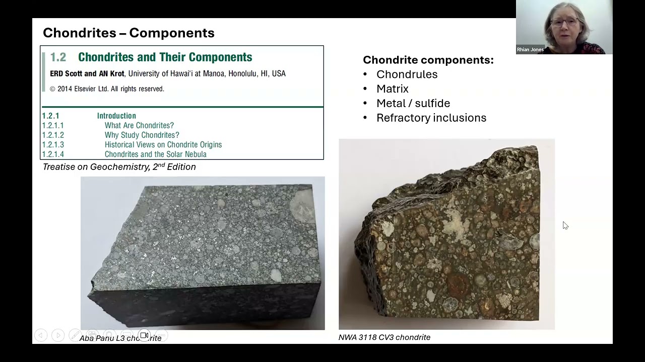 Professor Rhian Jones Chondrules and their importance in the early Solar System