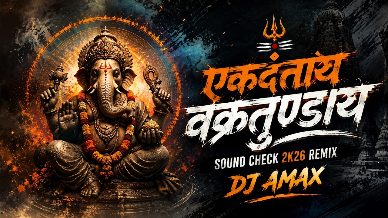 Ganpati HIGH GAIN + SOUND CHECK | Ekadantaya Vakratundaya | DJ AMAX | Techno Drop Mix 2026