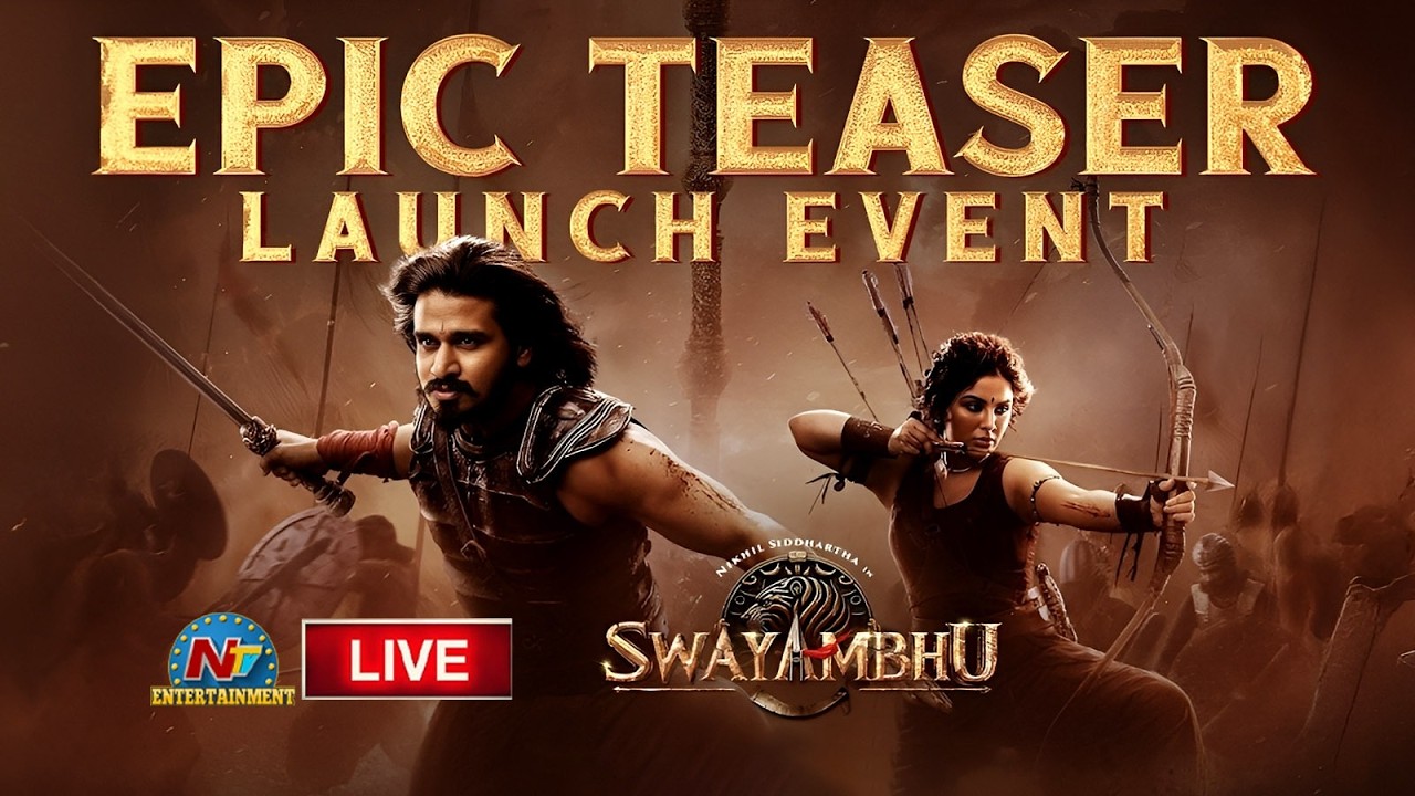 Swayambhu Epic Teaser Launch Event LIVE | Nikhil Siddhartha | Samyuktha Menon | NTV ENT