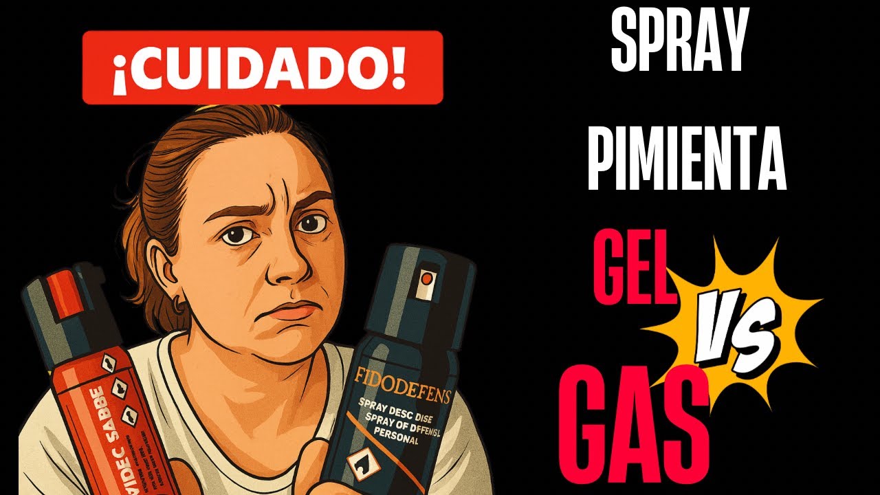 Cuidado! Muchas Mujeres Compran Mal su Spray Pimienta. Tipo GAS vs GEL Legal en España