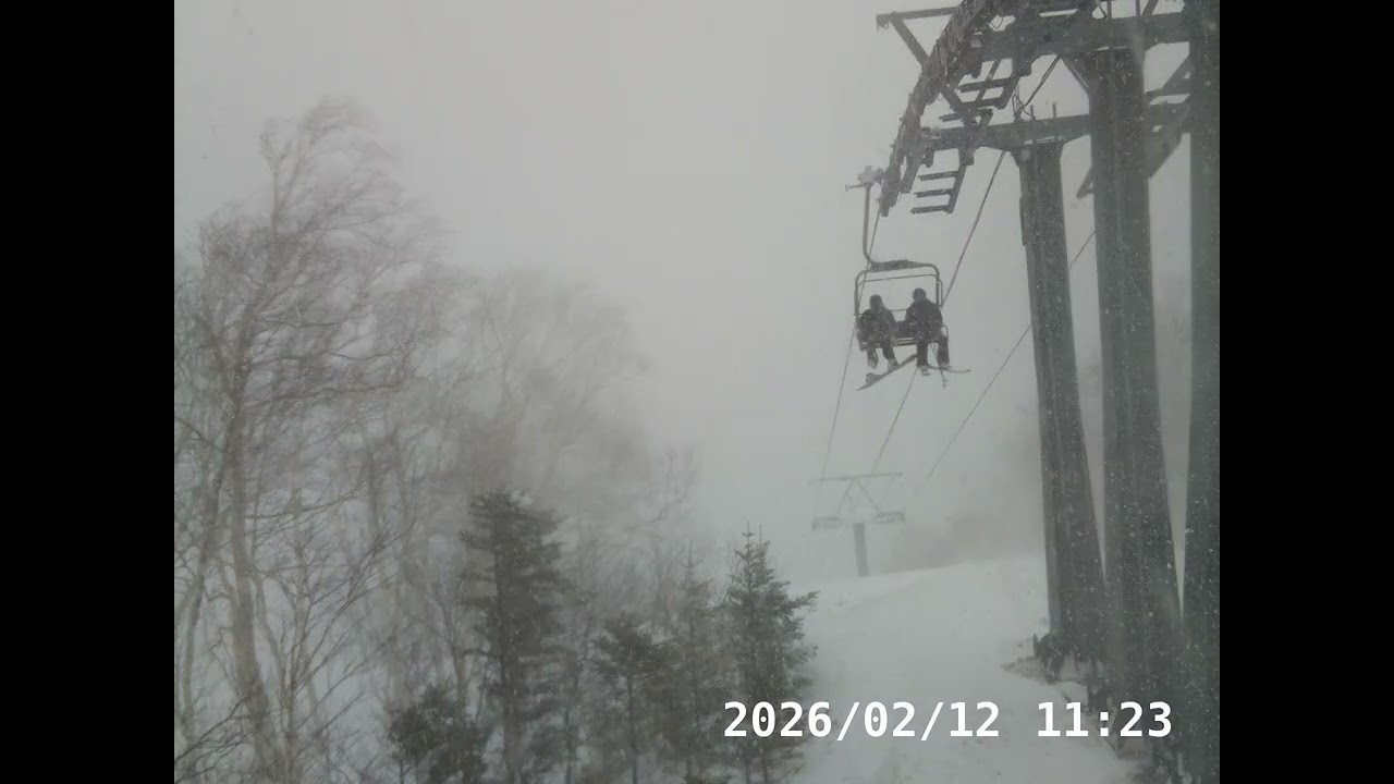 2026/02/12　第8リフト山頂ライブカメラ タイムラプス