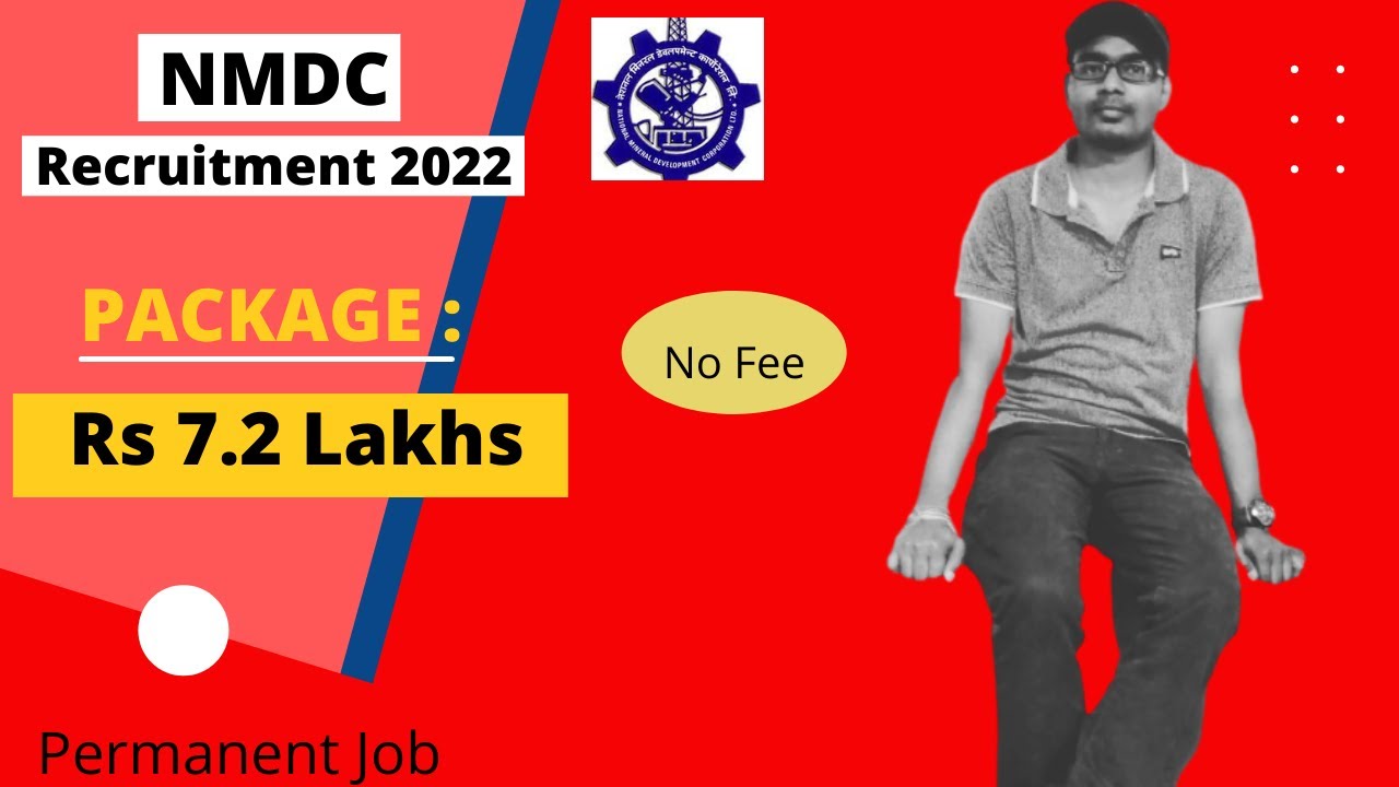 NMDC Recruitment 2022 | Package 60000/Month | Permanent Job | Latest Job update | For Fresher |