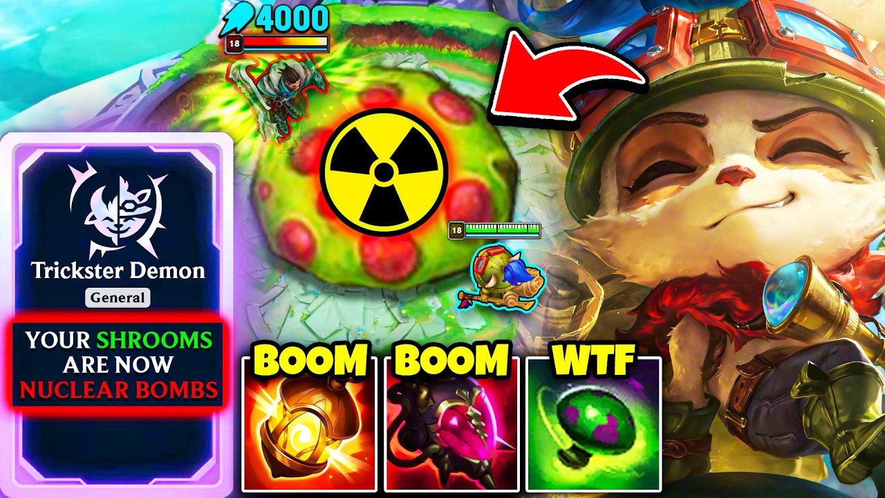 When Teemo gets GOD ROLLS in Arena... (SECRET AUGMENT = NUKE SHROOMS)