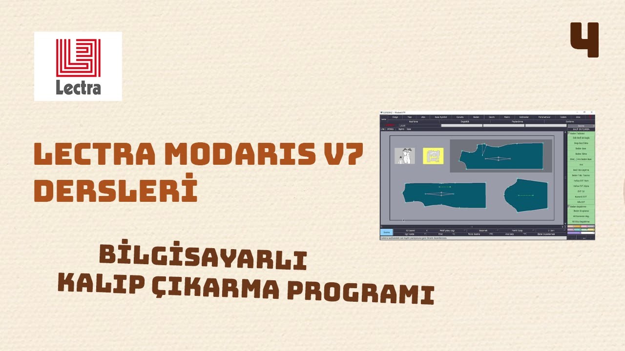 Lectra Modaris Dersleri - Ders 4  || Modelistlik Dersleri