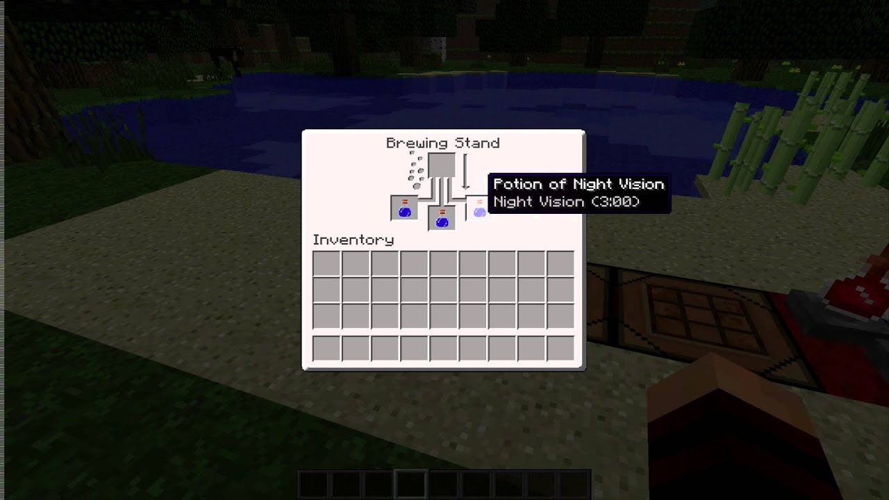 Minecraft Éjjellátás , és Láthatatlanság Poti Tutorial (HUN)