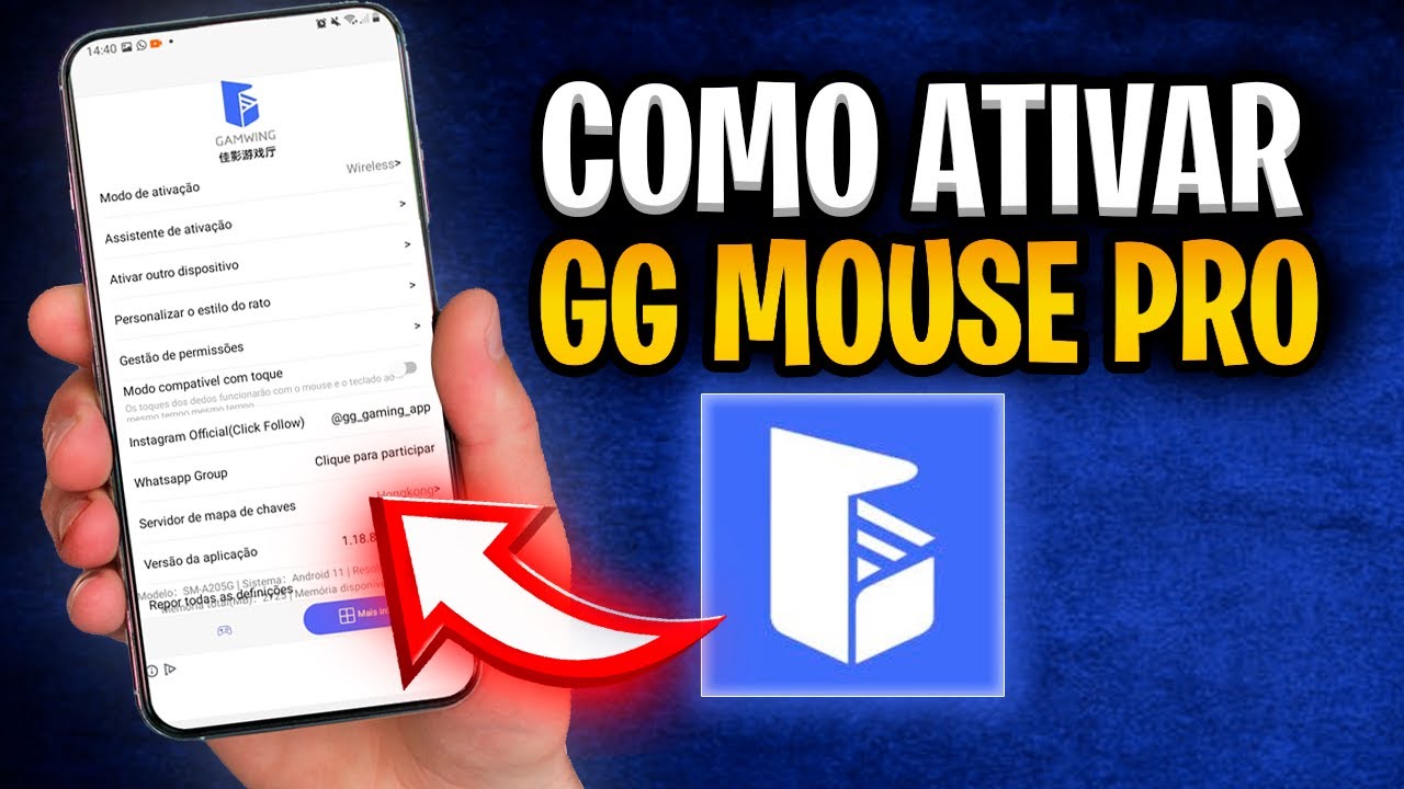 COMO ATIVAR O GG MOUSE PRO COM UM CELULAR (ANDROID) ATUALIZADO EM 2024 - XIAOMI, MOTOROLA, SAMSUNG