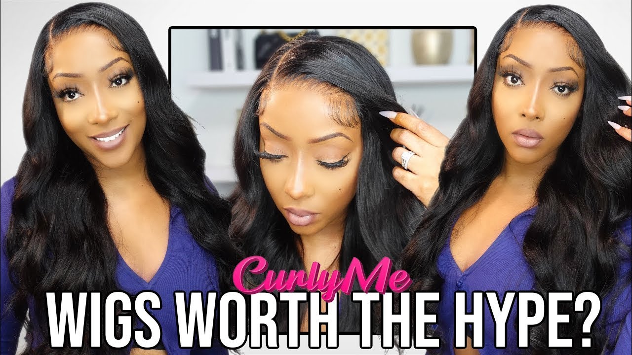 Beginners friendly glueless wig💯 Everything comes pre-made!! CurlyMe x Kaviar Kez #gluelesswig