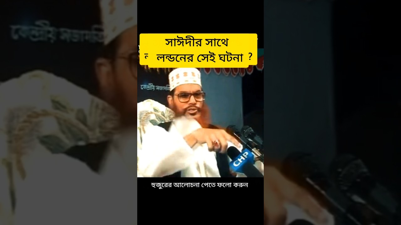 লন্ডনের সাঈদীর সাথে সেই ঘটনা