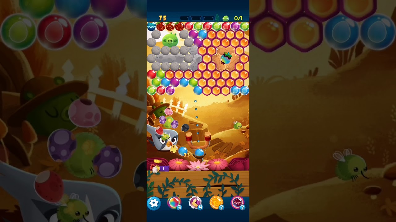 Angry birds pop bubble shooter level 373 3 STARS NO BOOSTERS |#AngryBirdsPopBubbleShooter