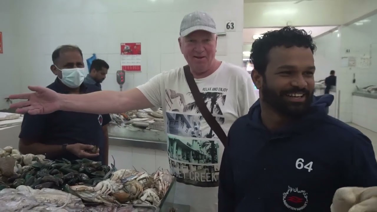 Рыбный рынок в Аджмане, ОАЭ - Ajman FishMarket in UAE