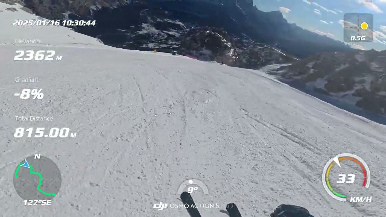 How to ski Forcella Rossa Steepest Black Slope in Cortina d'Ampezzo to be piece of cake