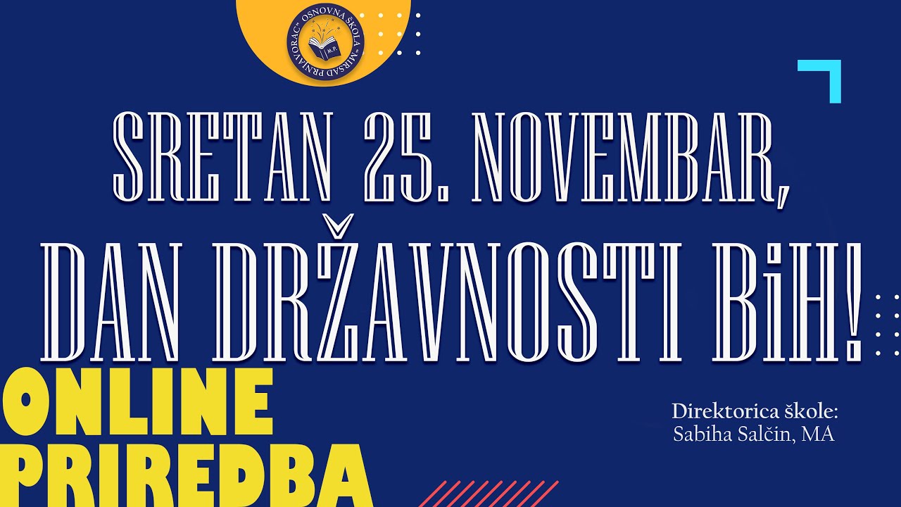 Online Priredba povodom Dana državnosti BiH