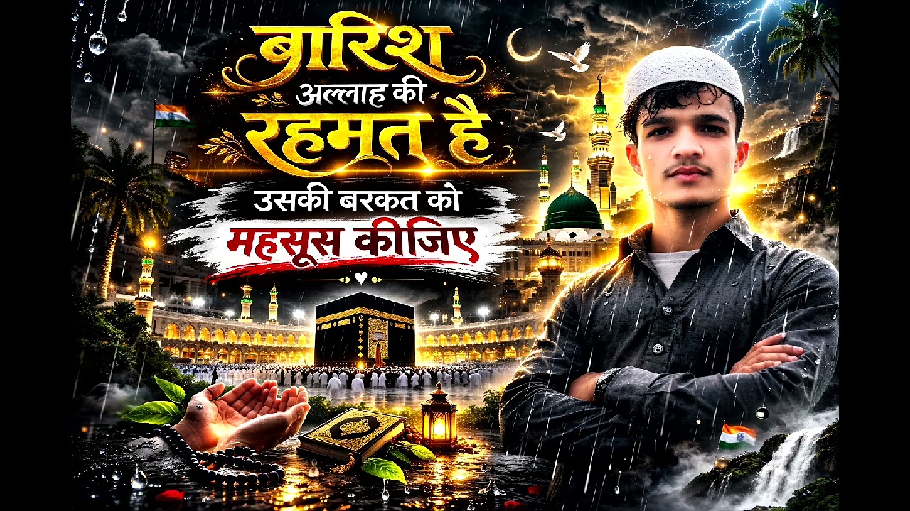 Barish Allah Ki Rehmat Hai 🌧️ | Emotional Bayan & Islamic Reminder | Feel The Blessings of Rain