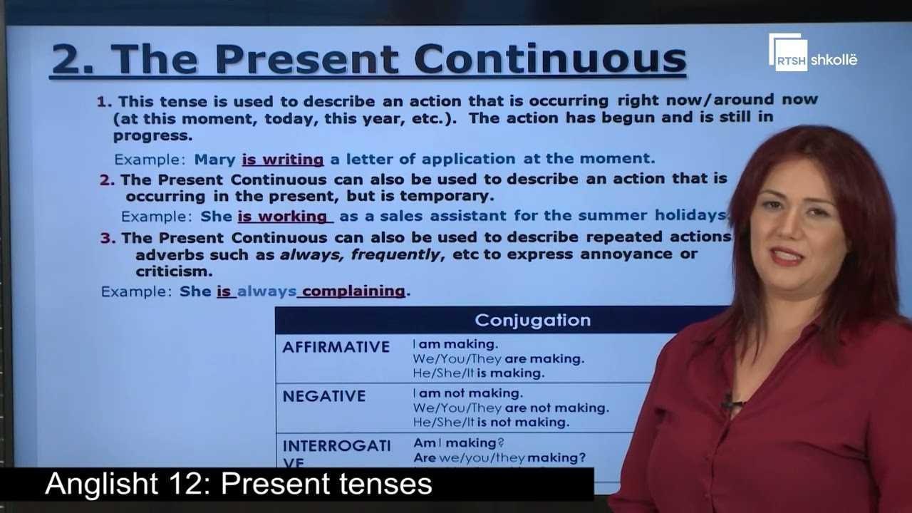 Present tenses | Anglisht 12
