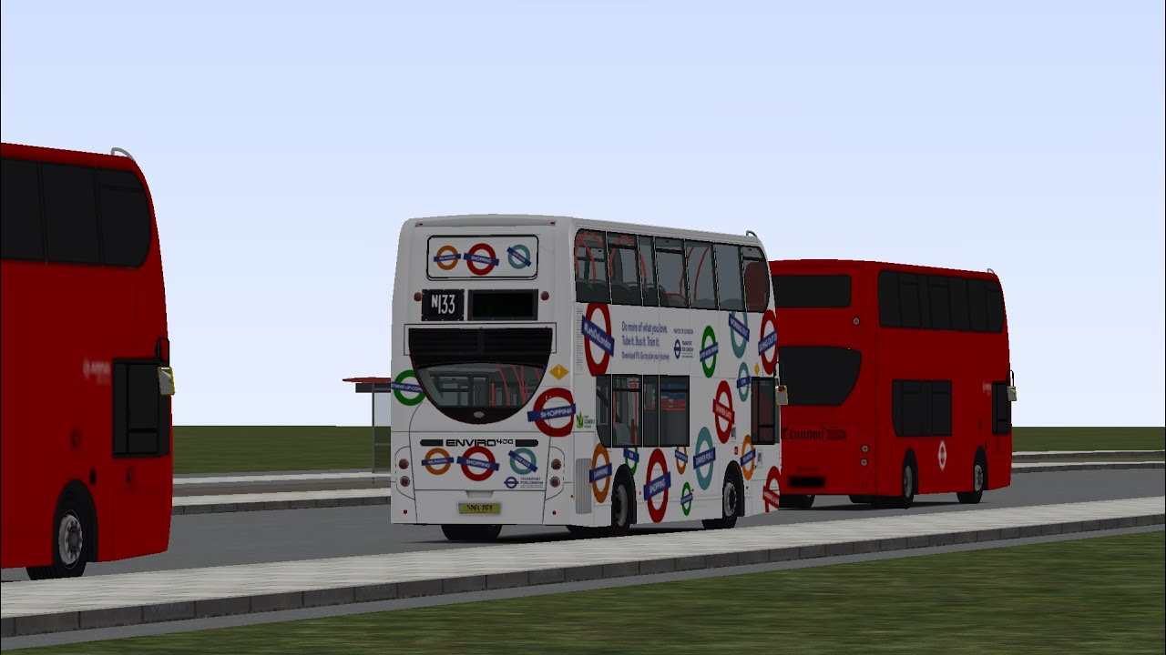 OMSI 2: Route N133 - E&C/Newington Causeway to Streatham, Ambleside Avenue, Map - Add-On London