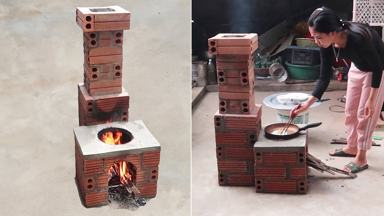 DIY Firewood Stove | Great Smoke-Free Wood Stove Construction Ideas