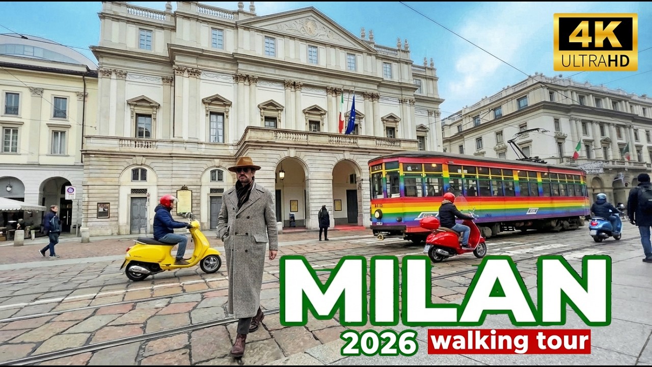 Milan 🇮🇹 Walking Tour 2026 | 4K60fps | Immersive City Sounds