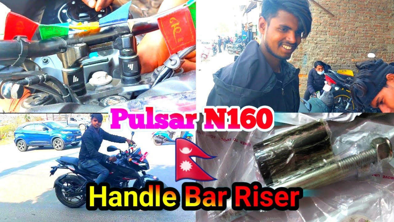 Bajaj Pulsar N160 \\Handle Bar Riser\\  How to install? #minanimvlogs #viral #n160 #bajaj #handlebar