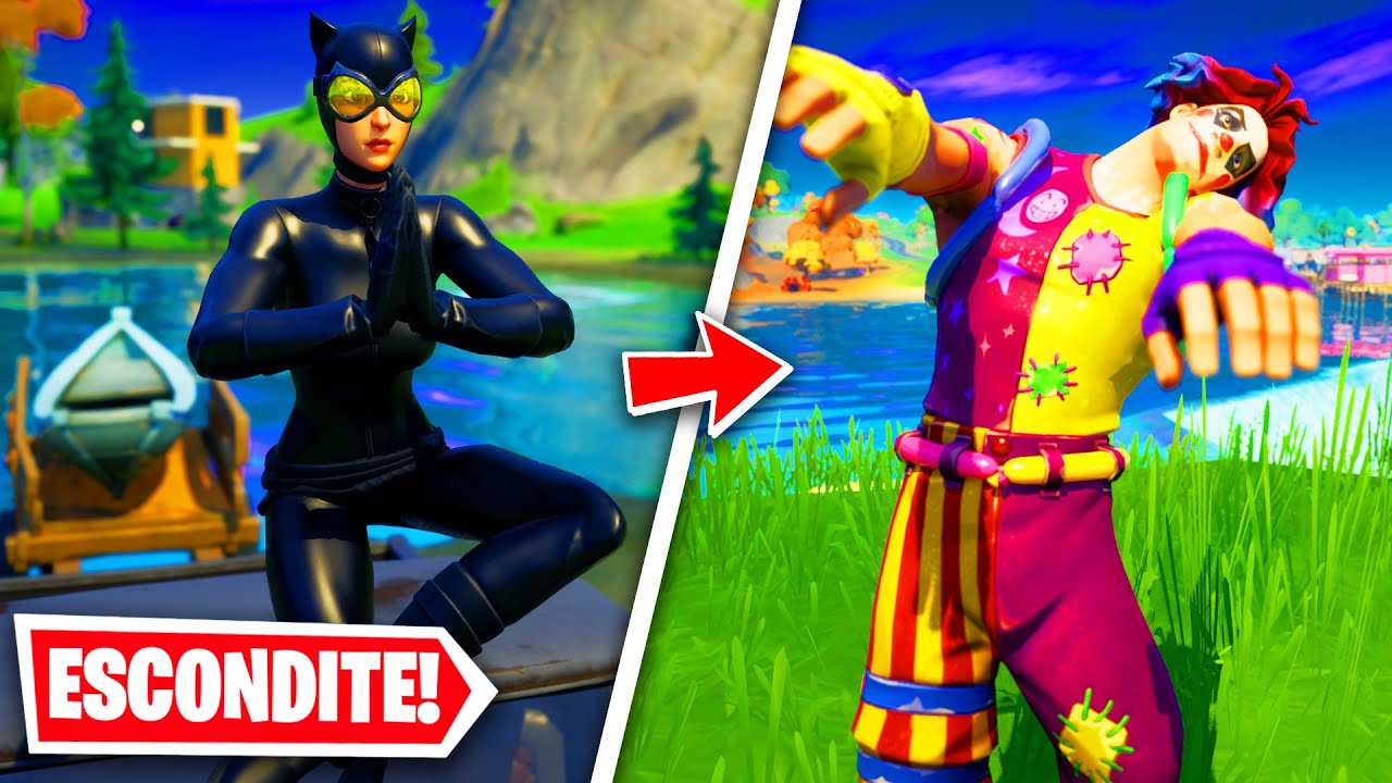 ESCÓNDETE O *ASUSTA* en FORTNITE 😂😂