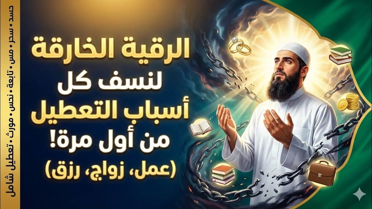 الرقيه الخارقه لنسف كل اسباب التعطيل من اول مره (عمل، زواج ،رزق ،موروث،نحس ،شامل )