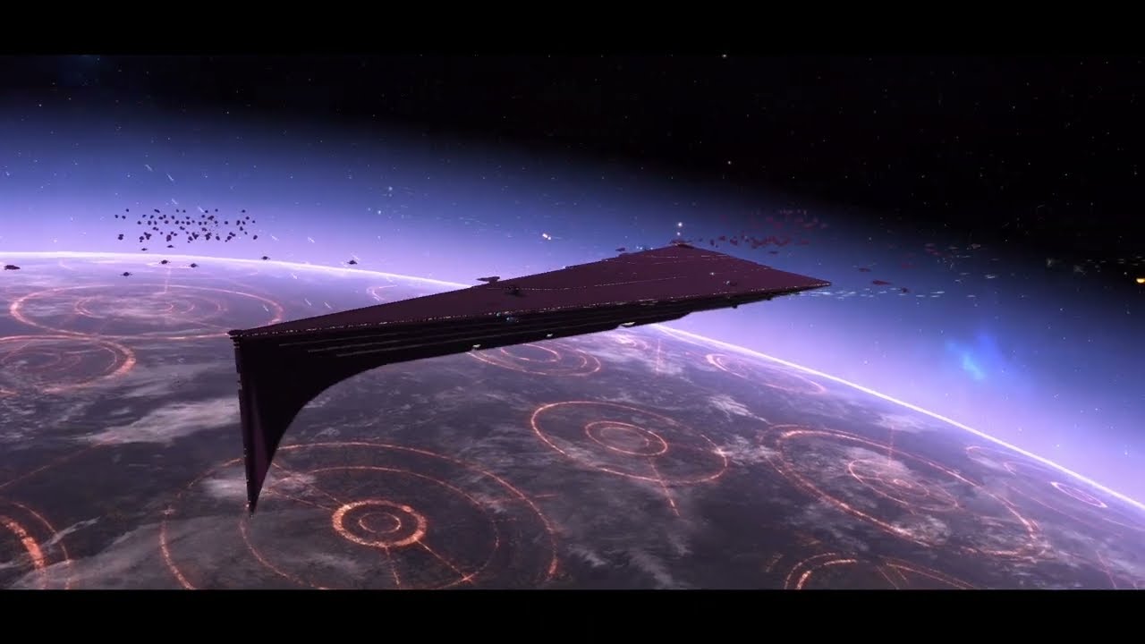 Star Wars: EAW Thrawn's Revenge: (Eclipse-Class Star Dreadnaught vs Namana-Class Light Cruisers)