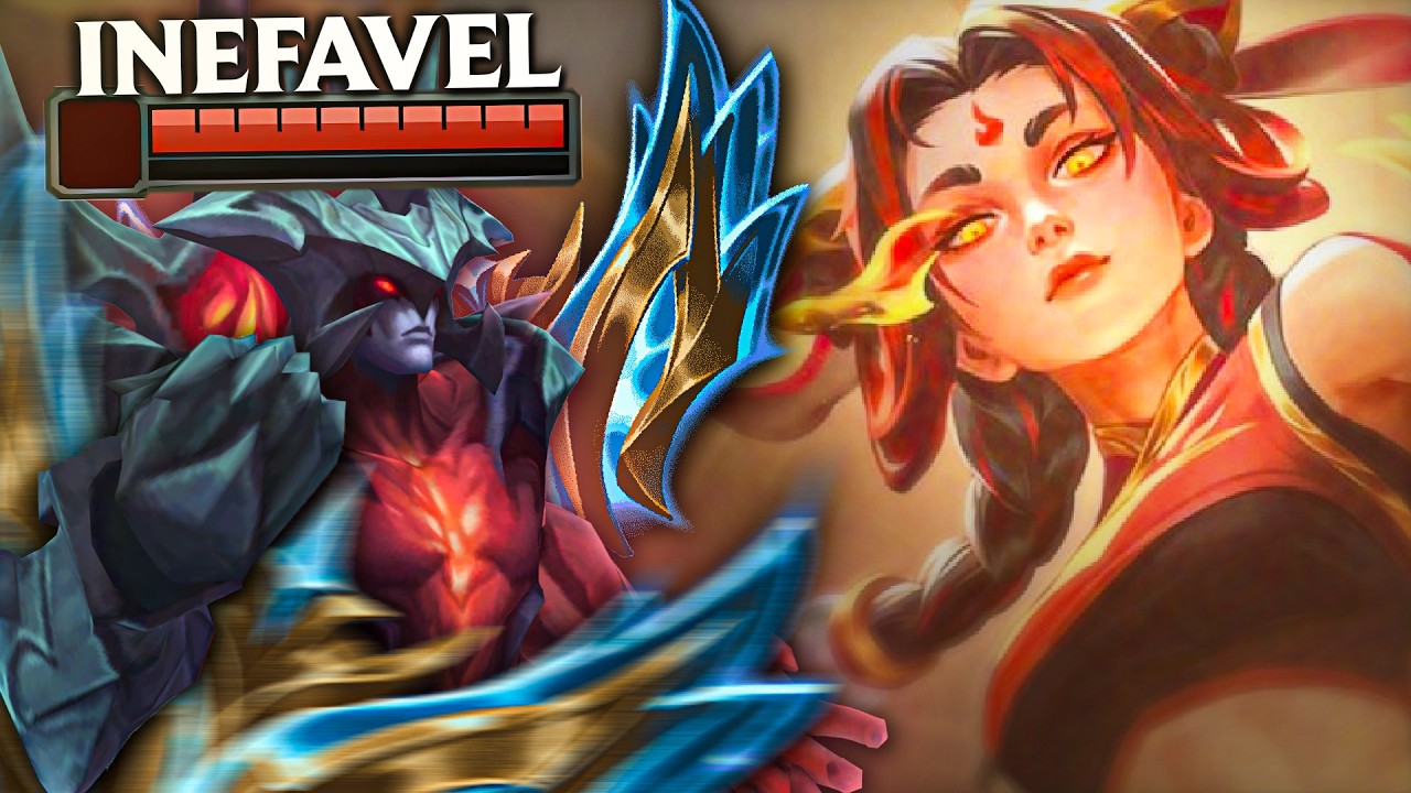 Testei a skin da T1 Yunara vs 1 CHALLENGER mono Aatrox