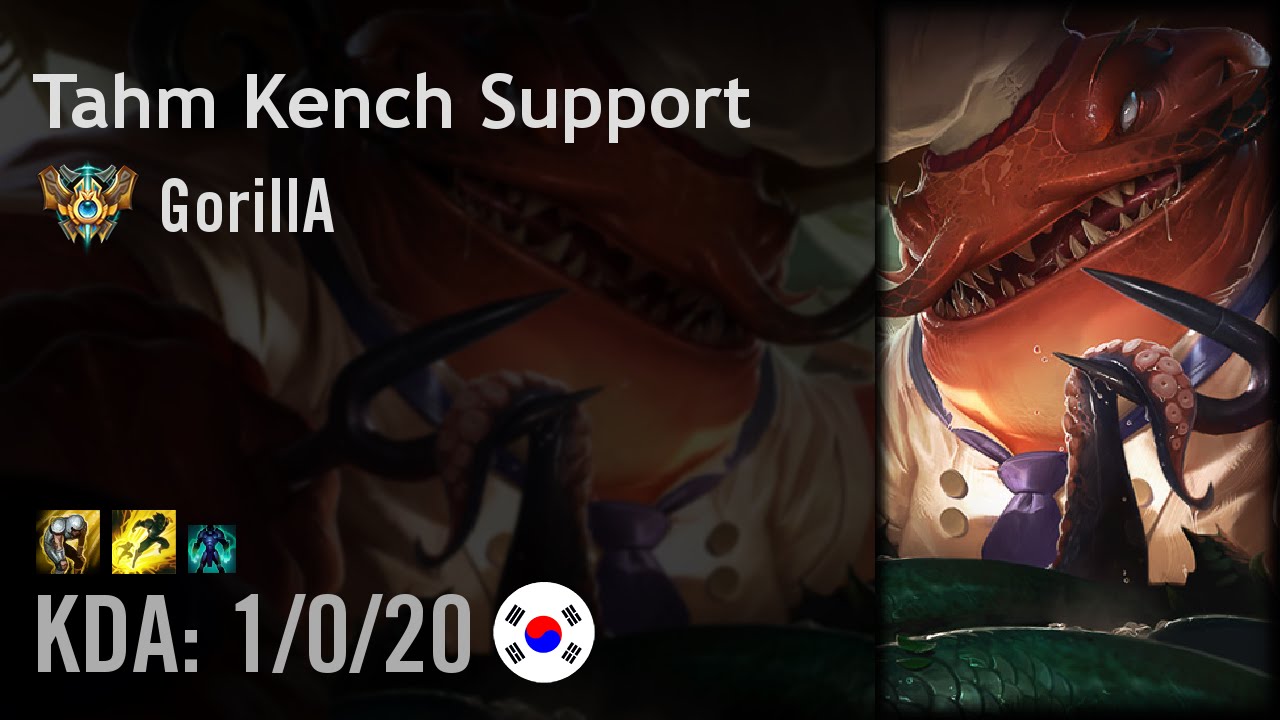 Tahm Kench Support vs Alistar - GorillA - KR Challenger Patch 6.16