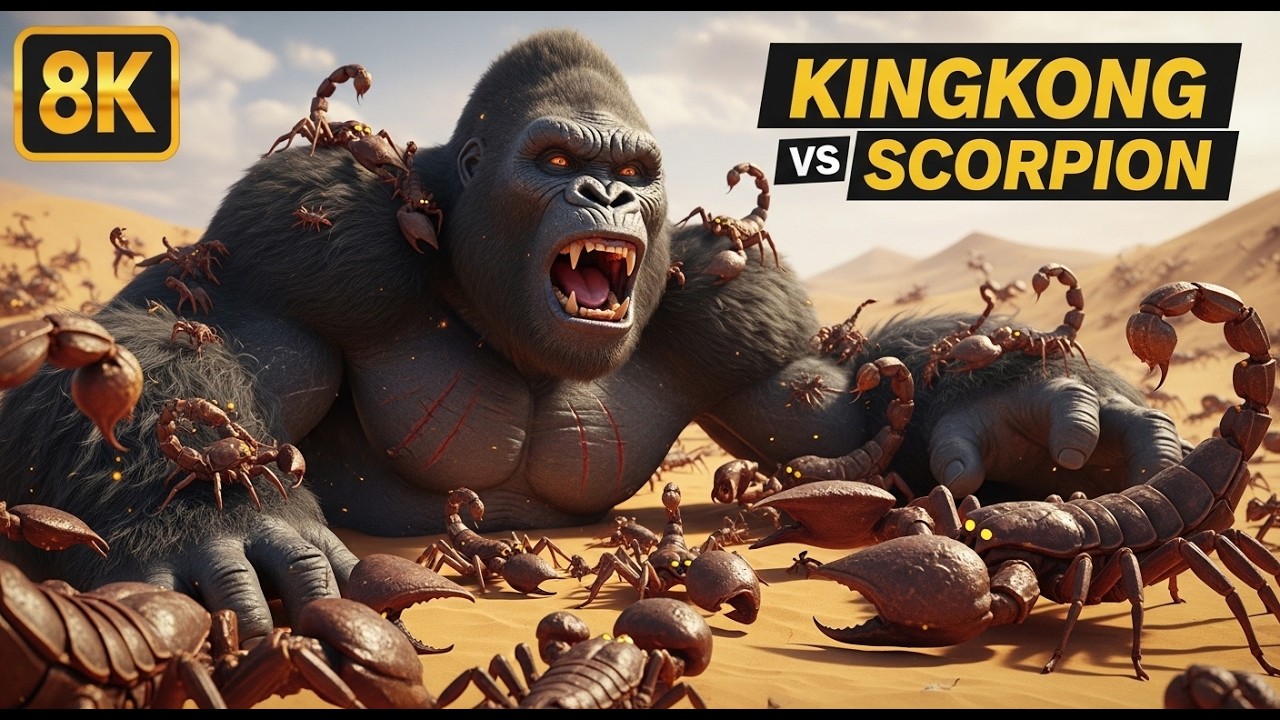 king kong vs 1000000000 desert scorpions the ultimate prehistoric battle