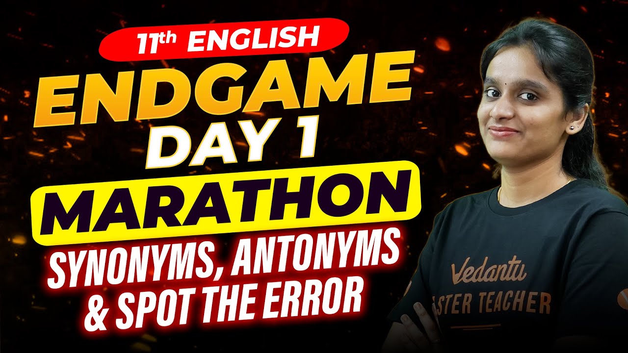 11th English | Public Exam Revision MARATHON - Day 1 | Public Exam 2025 | Asha Ma'am