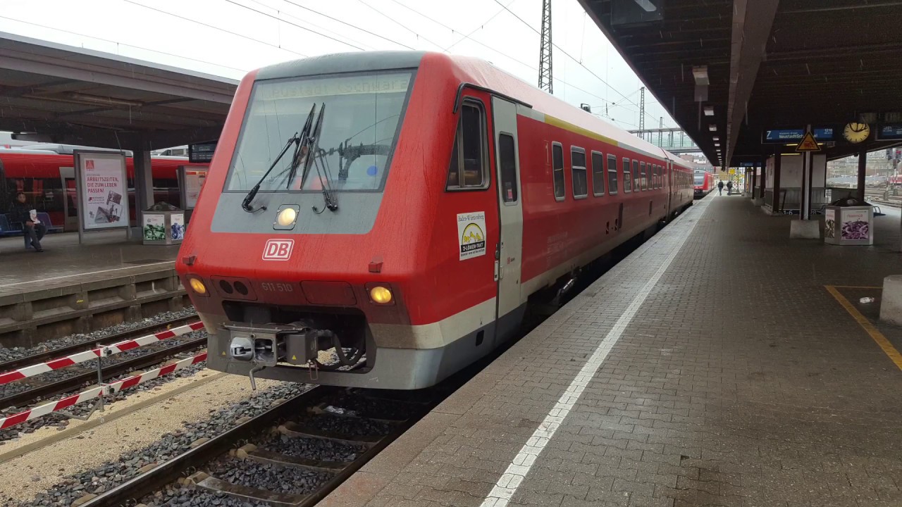 BR 611 (DB Regio Baden-Würtemberg) Auf den Linien um Ulm im Einsatz - Ulm Hbf