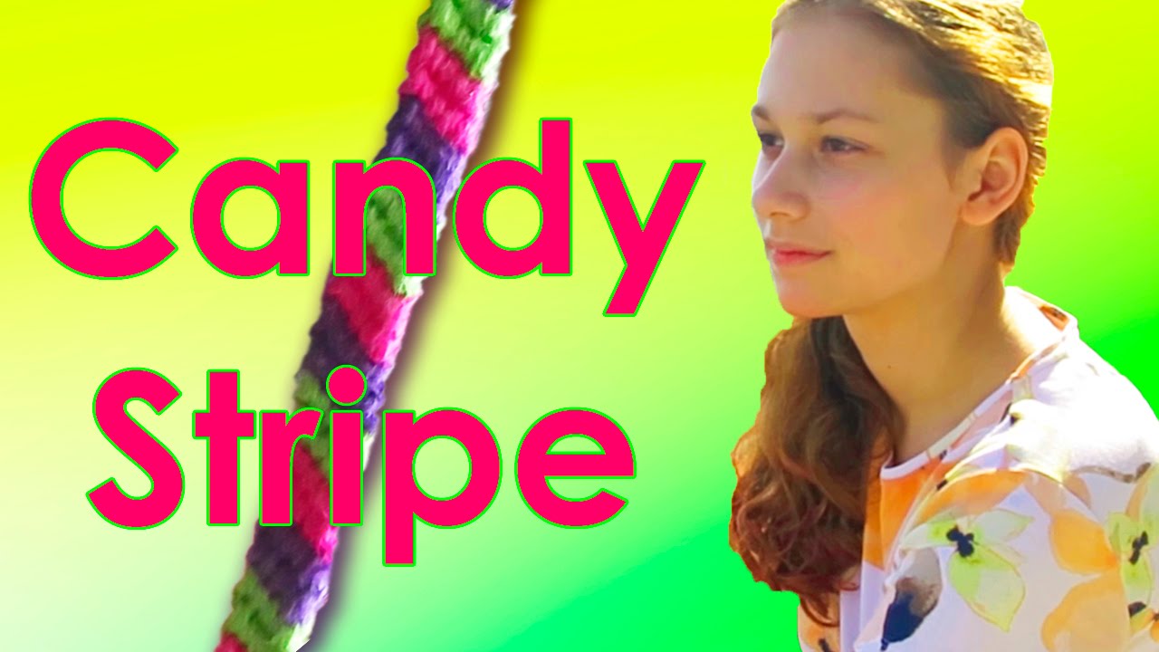Как да изплетем най-лесната гривна на приятелството Candy Stripe? | Viola