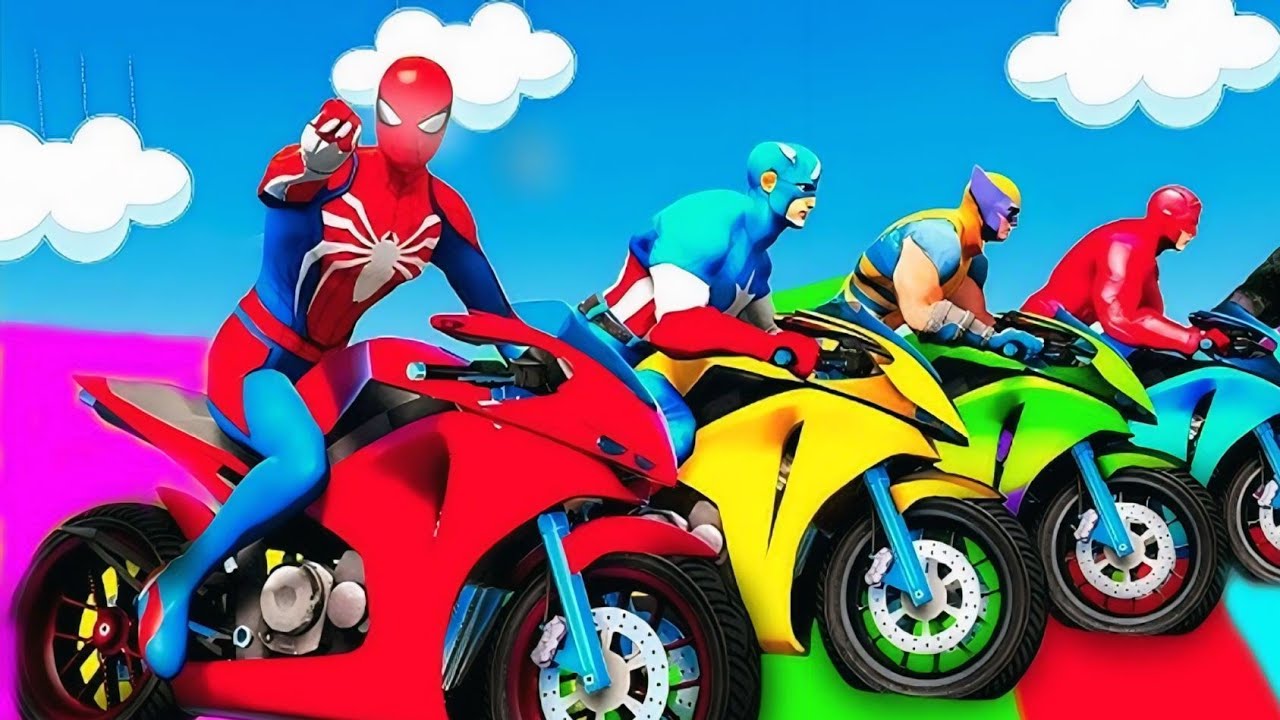 SPIDER MAN against TUNG TUNG TUNG SAHUR on Motorcycle in RAINBOW SPIDERS BRIDGE GTA MULTIVERSE?