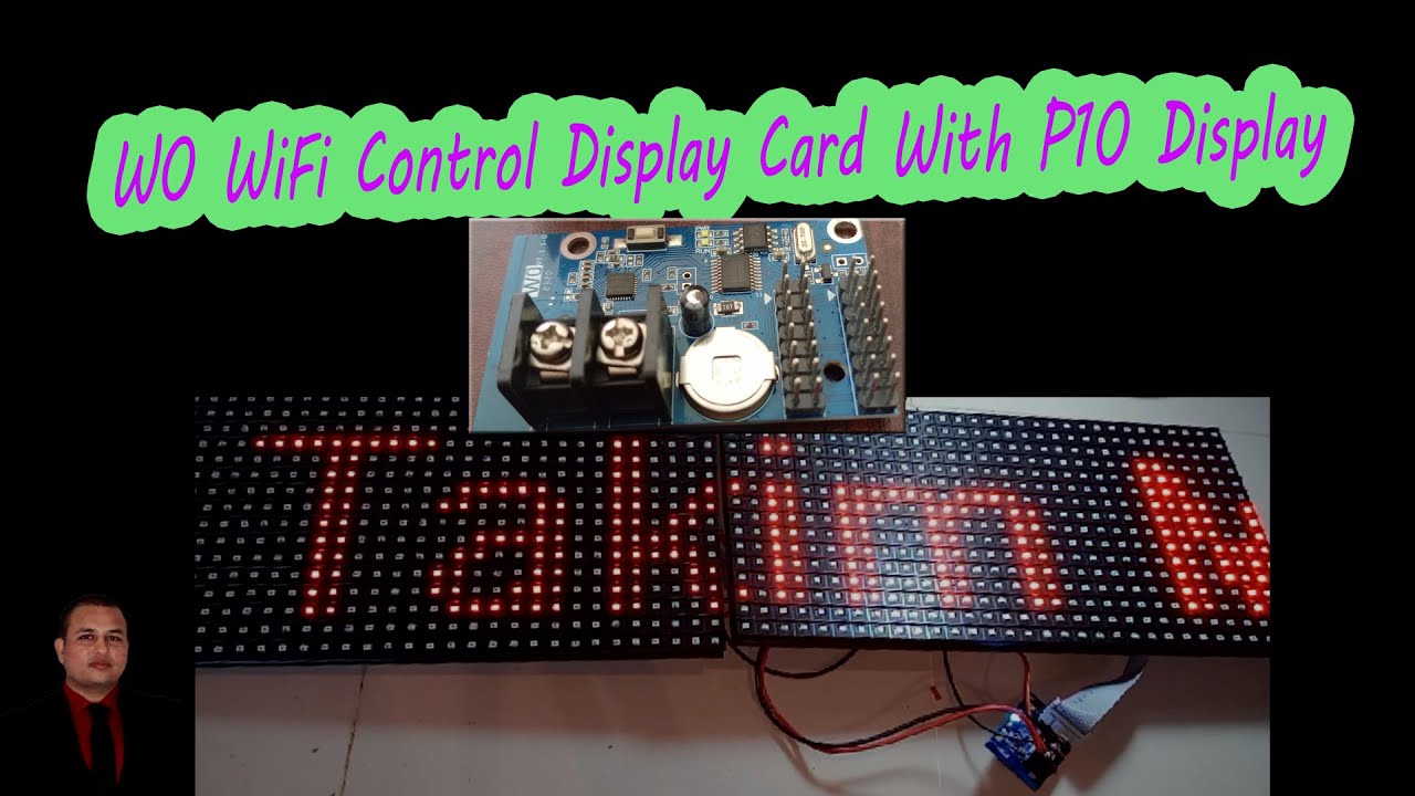 How To Use W0 WiFi Control Display Card With P10 Display