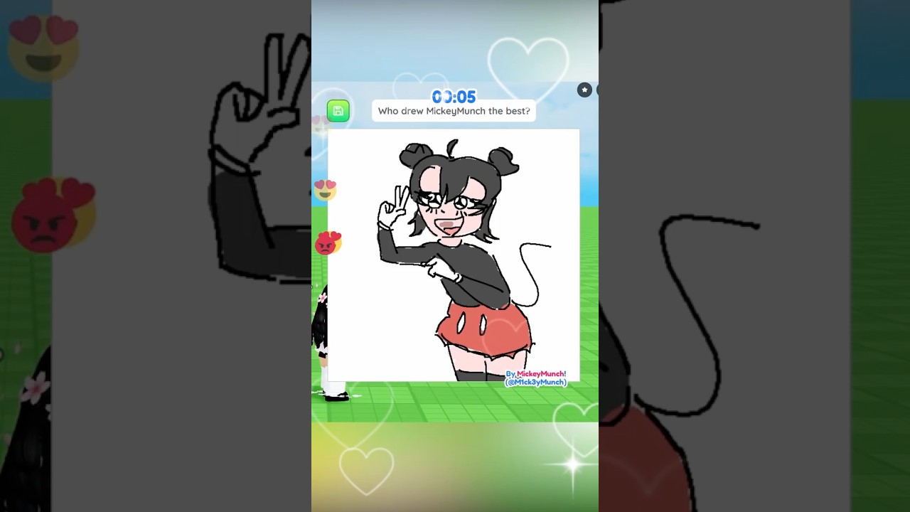 MICKEY plays DRAW ME pt 9 😭✏️ #roblox #funny