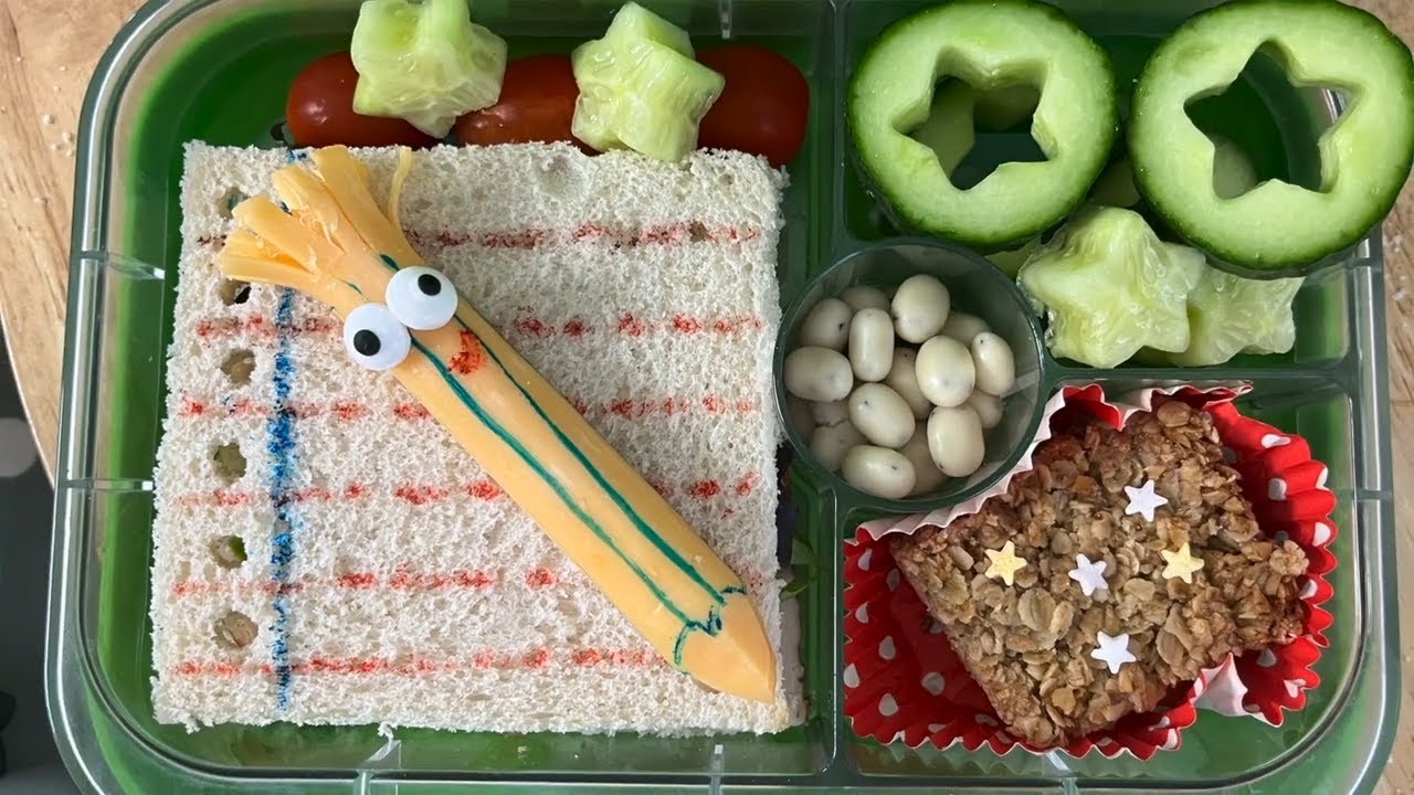 FUN Back to School lunch box idea notebook and pencil idea | Lunchbox World