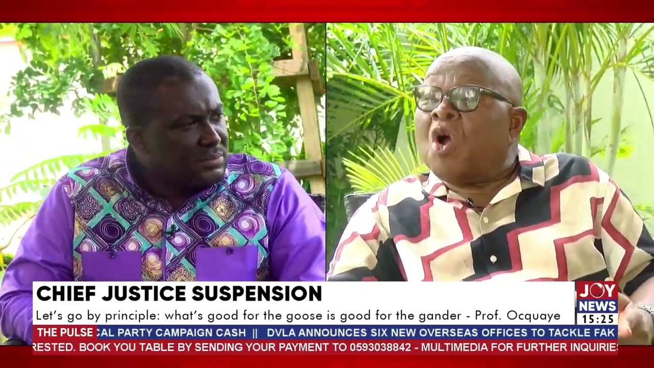 CJ Suspension: “If it were me, I wouldn’t attend or plead in a secret trial” — Prof. Mike Ocquaye
