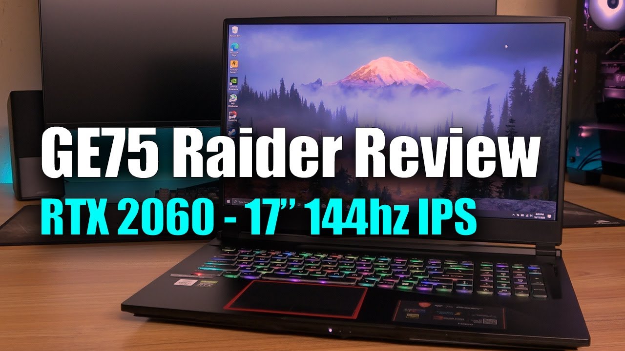 Обзор MSI GE75 Raider 2020 — i7 10750H — RTX 2060